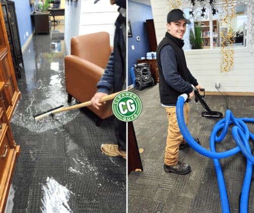 water damage restoration with Cleaner Guys
